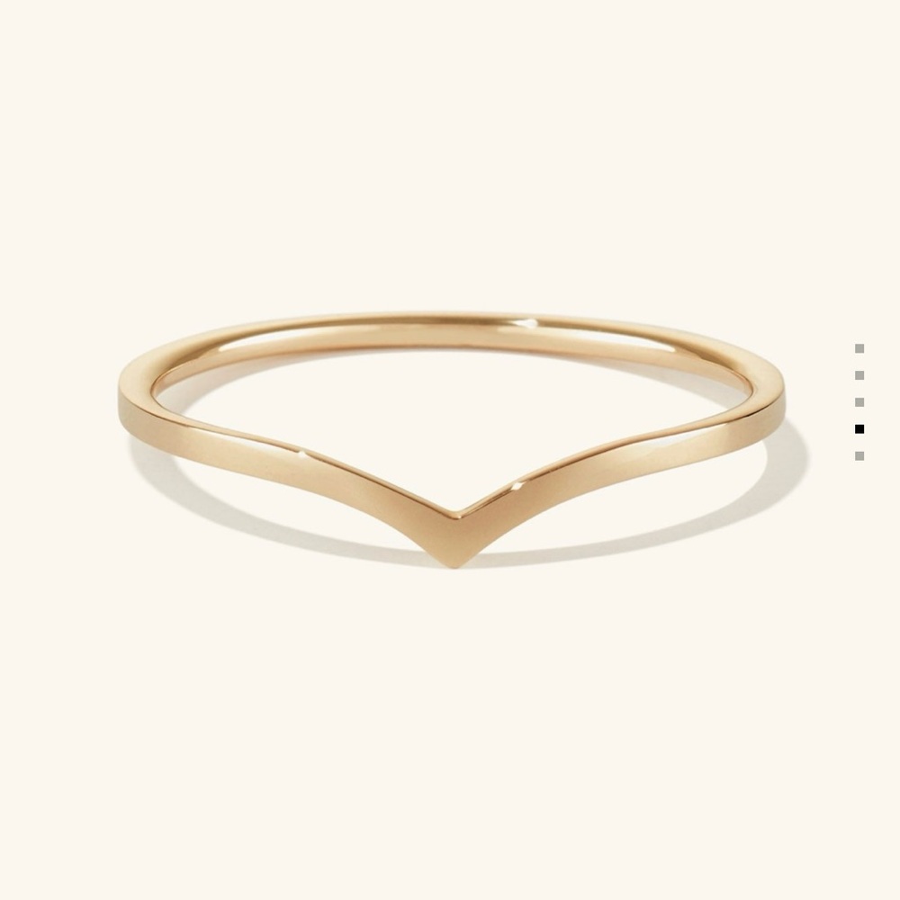 14K MEJURI GOLD WISHBONE RING